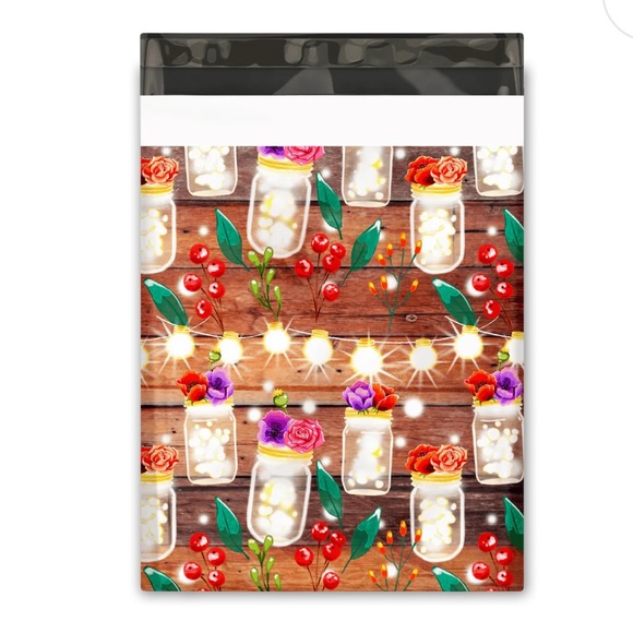 🫙20 Winter Rustic Mason Jars Poly Mailers - 10 x 13 inch - Picture 2 of 2
